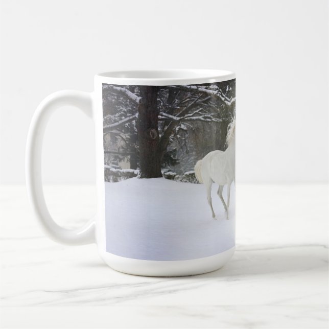 Caballos que juegan en la taza de la nieve (Izquierda)