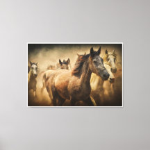 Caballos Salvajes Corriendo: Arte de Vida Silvestr