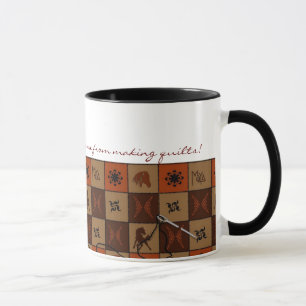 Caballos salvajes que acolchan la taza
