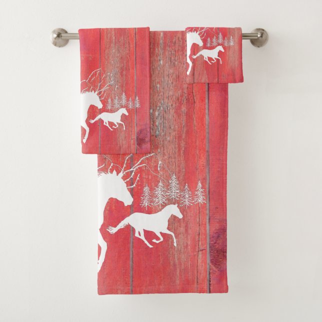 Caballos salvajes Rústica de la Madera de Barro Ro (In situ)