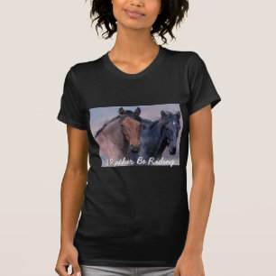 Caballos salvajes y camiseta maravillosa de las