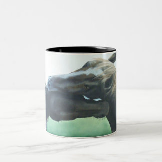 Caballos, taza de café del caballo, taza de los