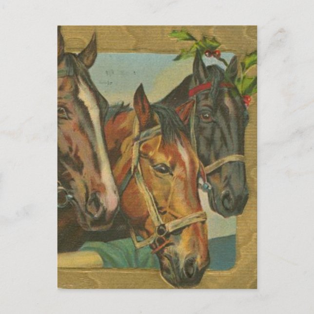 Caballos Vintage de Navidad (Anverso)