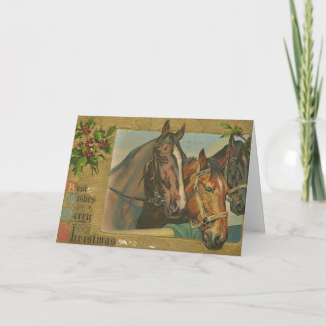 Caballos Vintage de Navidad (Anverso)