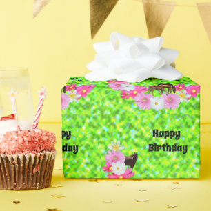 Caballos Y Flores, Papel De Envoltura De Regalo De
