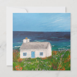 Cabaña con tarjeta de mar