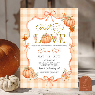 Cabaña Coqueta Calabaza Enamorada Invitación de Bo