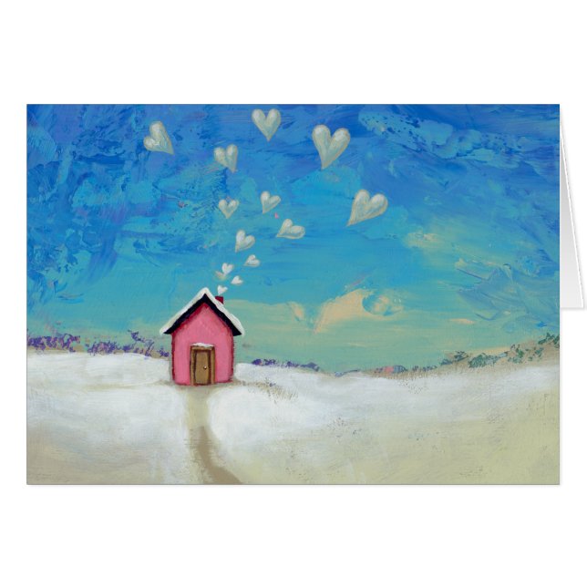 Cabaña de amor, cabaña de campo, dulce, divertido  (Anverso (Horizontal))