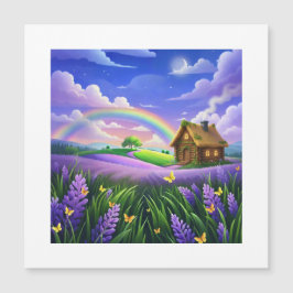 Cabaña de Ensueño Arcoíris en Campo de Lavanda