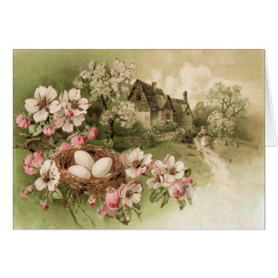 Cabaña de huevo de nido de pájaro de árbol de dogw