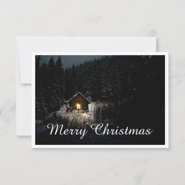 Cabaña Mística de Navidad Bosques Profundos (Anverso)