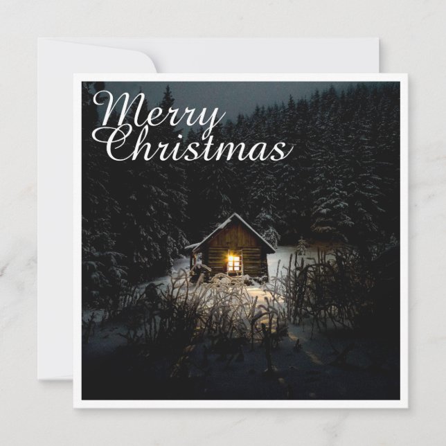 Cabaña Mística de Navidad Bosques Profundos (Anverso)