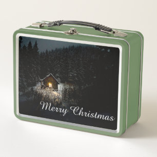 Cabaña Mística de Navidad Bosques Profundos