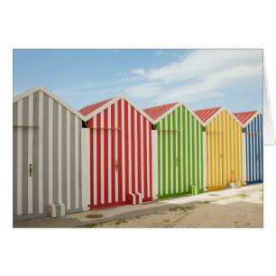 Cabañas Coloridas En La Playa