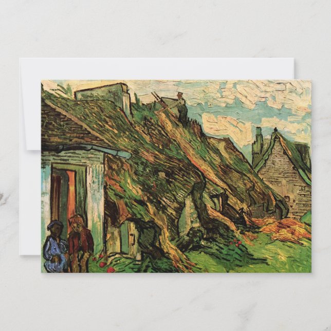Cabañas de arenisca con techo de paja por Vincent  (Anverso)