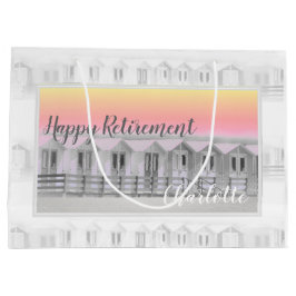 Cabañas de playa de retiro al atardecer gran bolsa