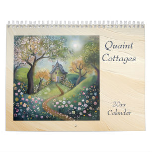Cabañas Encantadoras en el Bosque Calendario