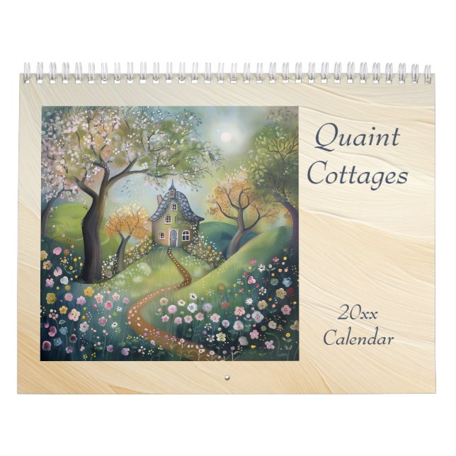 Cabañas Encantadoras en el Bosque Calendario (Tapa)