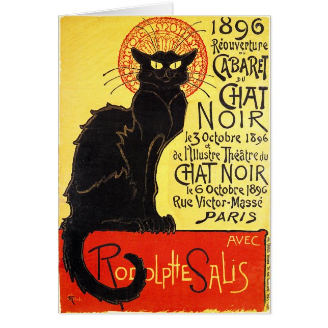 Cabaret du Chat Noir, Steinlen (Frente)
