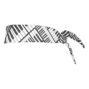 Cabecera de patrón de piano negro y blanco