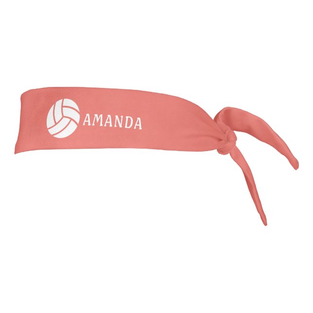 Cabecera de voleibol personalizada con nombre pers (Girar 90)