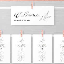 Cabecera del gráfico de asientos Tarjeta de hoja d