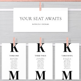 Cabecera del gráfico de asientos Tarjeta Minimalis