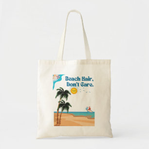Cabello de playa, bolsa de tote.