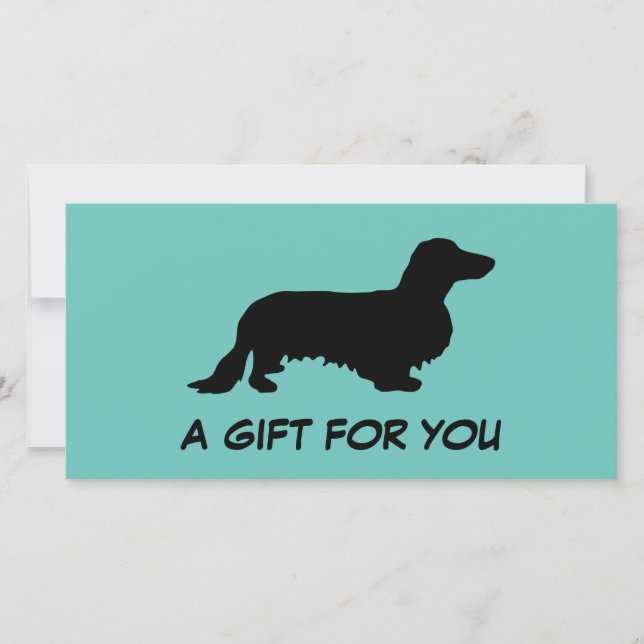 Cabello largo de Dachshund - Silhouette 1 (Anverso)