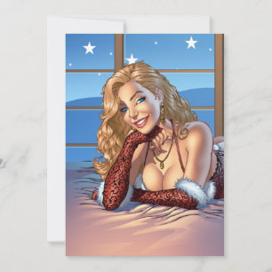 Cabello rubio, Ilustracion de belleza con ojos azu