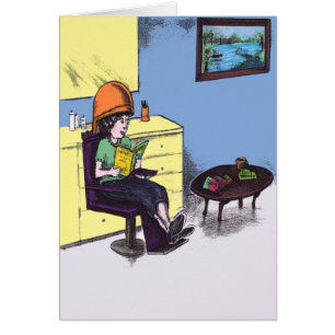 Cabello seco en un salón de belleza