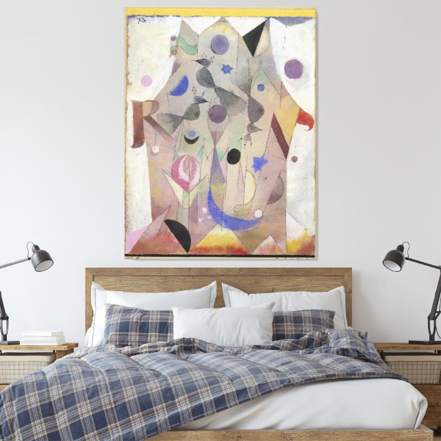 Cabeza abstracta, Mysterium Impresión en lienzo (Insitu(Dormitorio))