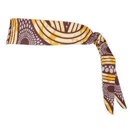 Cabeza africana de Ankara Kitenge Gold