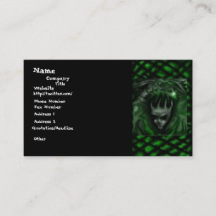 Cabeza con acento verde de la escala, tarjetas del