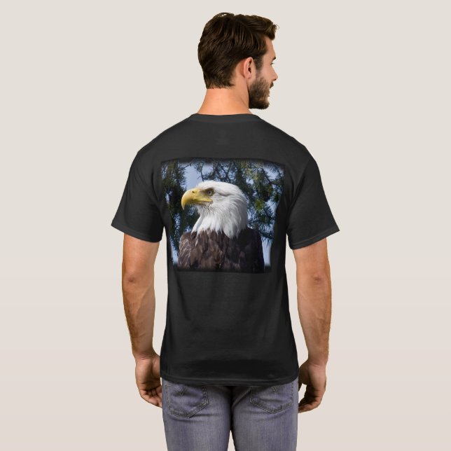 Cabeza de águila calva - Camisa (Reverso completo)