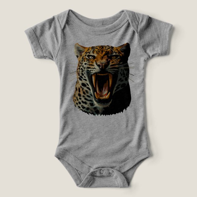 Cabeza de ataque ruidosa de leopardo (Diseño delantero )