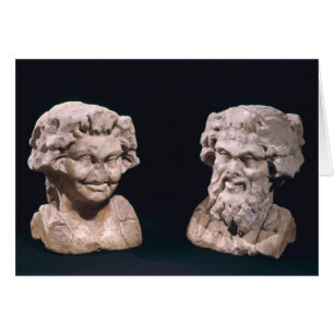 Cabeza de Bacchus y satyr de un pilar hermático