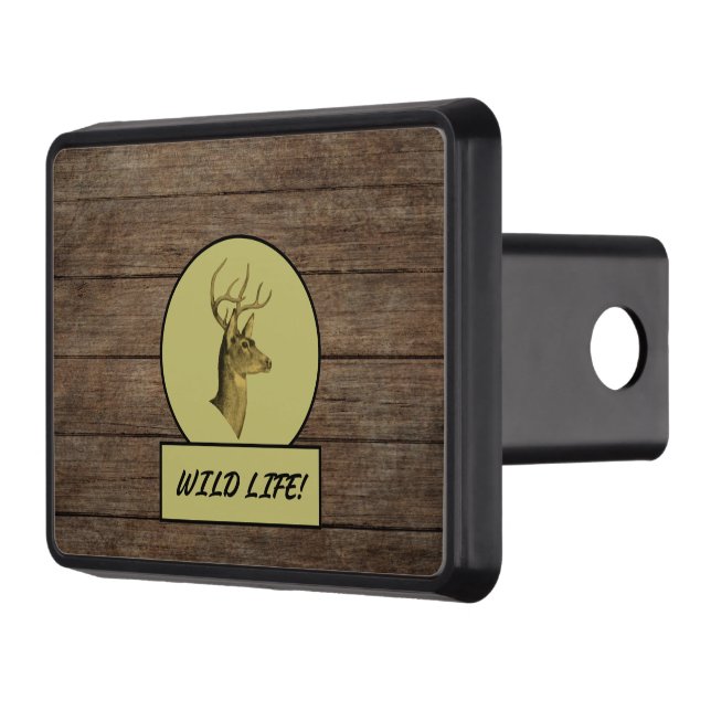 Cabeza de buck Tapa de grano de madera oscura de l (Izquierda)