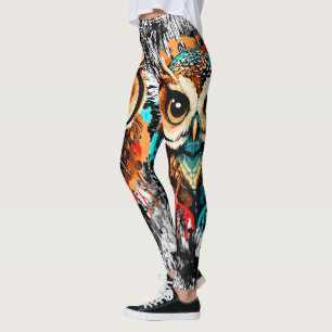 Cabeza de búho - Leggings de búho