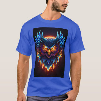 Cabeza De Búho Majestuosa Imprimir Camiseta .-Insp