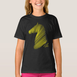 Cabeza de Caballo Abstracta – Camiseta de Arte de 