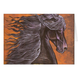 Cabeza de caballo frisia