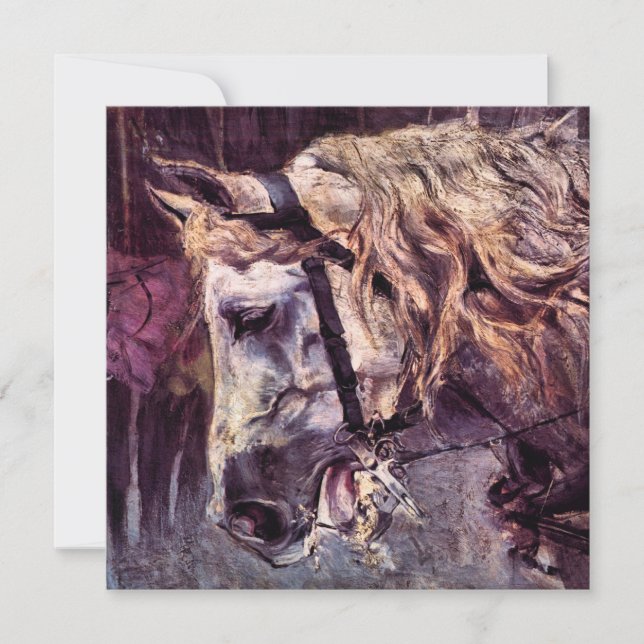 Cabeza de caballo por Giovanni Boldini, Arte Vinta (Anverso)