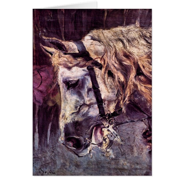Cabeza de caballo por Giovanni Boldini, Arte Vinta (Frente)