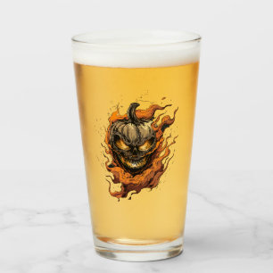 Cabeza de calabaza asustado