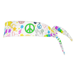 Cabeza de corbata hippie