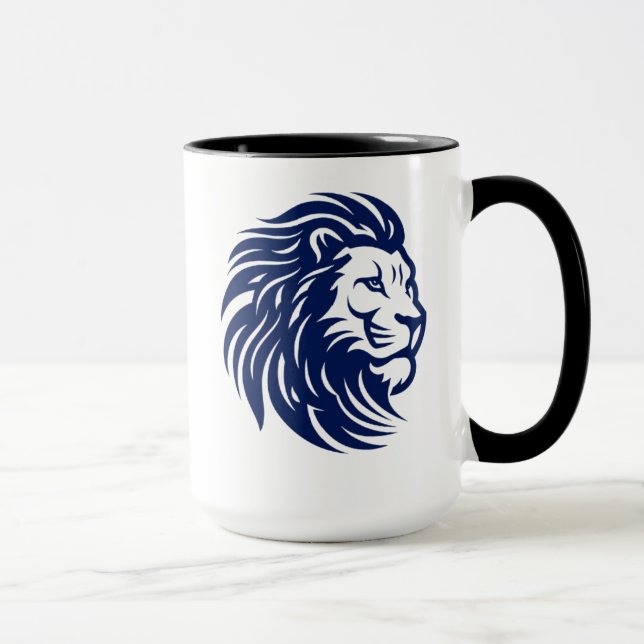 "Cabeza de León" Combinación impresa Taza de Mug C (Derecha)