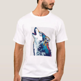 Cabeza de lobo - Colorida camiseta de espíritu sal