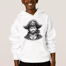 Cabeza de pirata con sombrero marinero y parche en