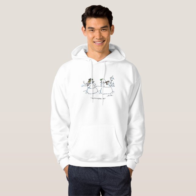 Cabeza de sudadera blanca y fría (Anverso completo)